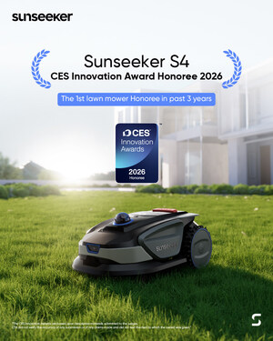 Sunseeker Robotics LiDAR Mower S4 utnevnt som æresgjest under CES Innovation Awards® 2026