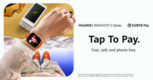 HUAWEI WATCH FIT 5 Series Brings Secure Contactless Payments with Curve Pay